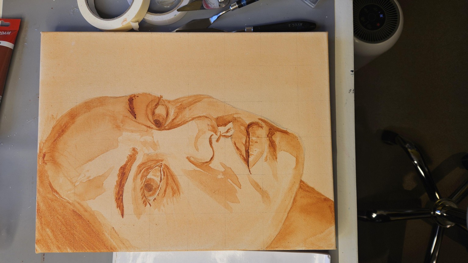 Palette knife portrait - image 3 - student project