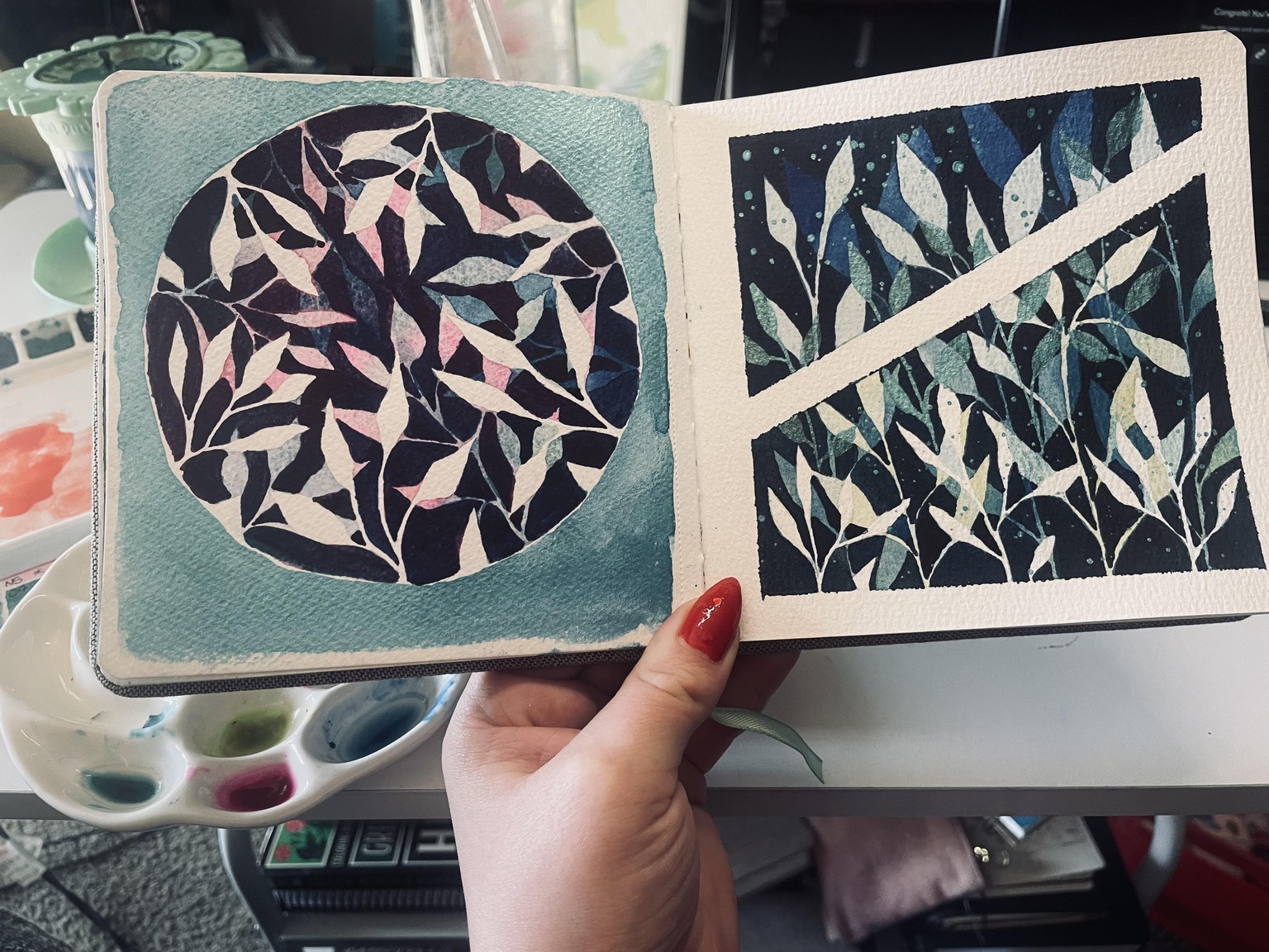 Negative painting with metallics - image 1 - student project