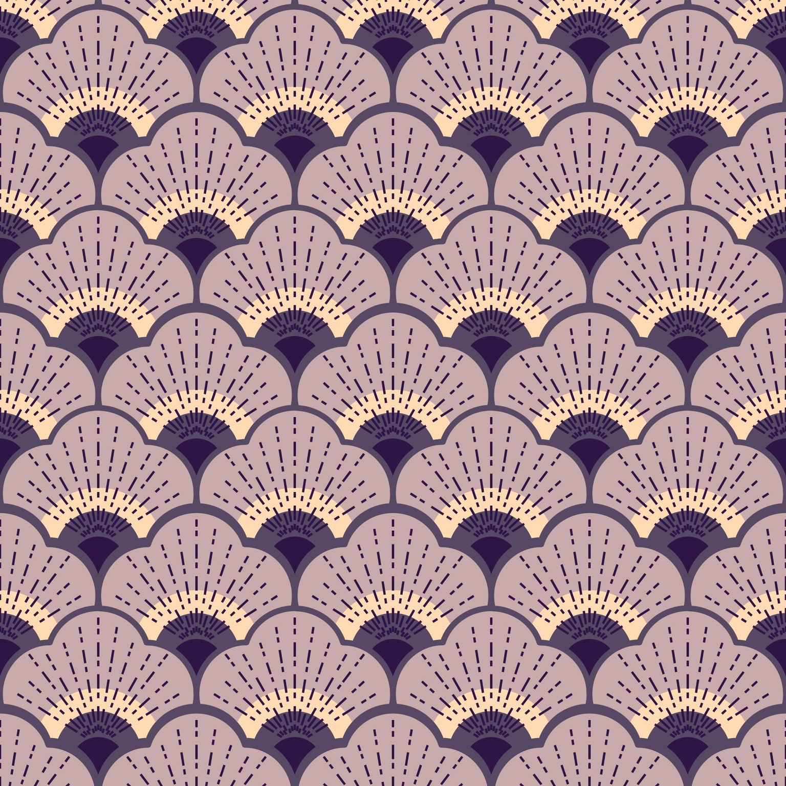 Surface Pattern Design in Affinity Designer V2 | Scallop Motifs Three Ways - image 2 - student project