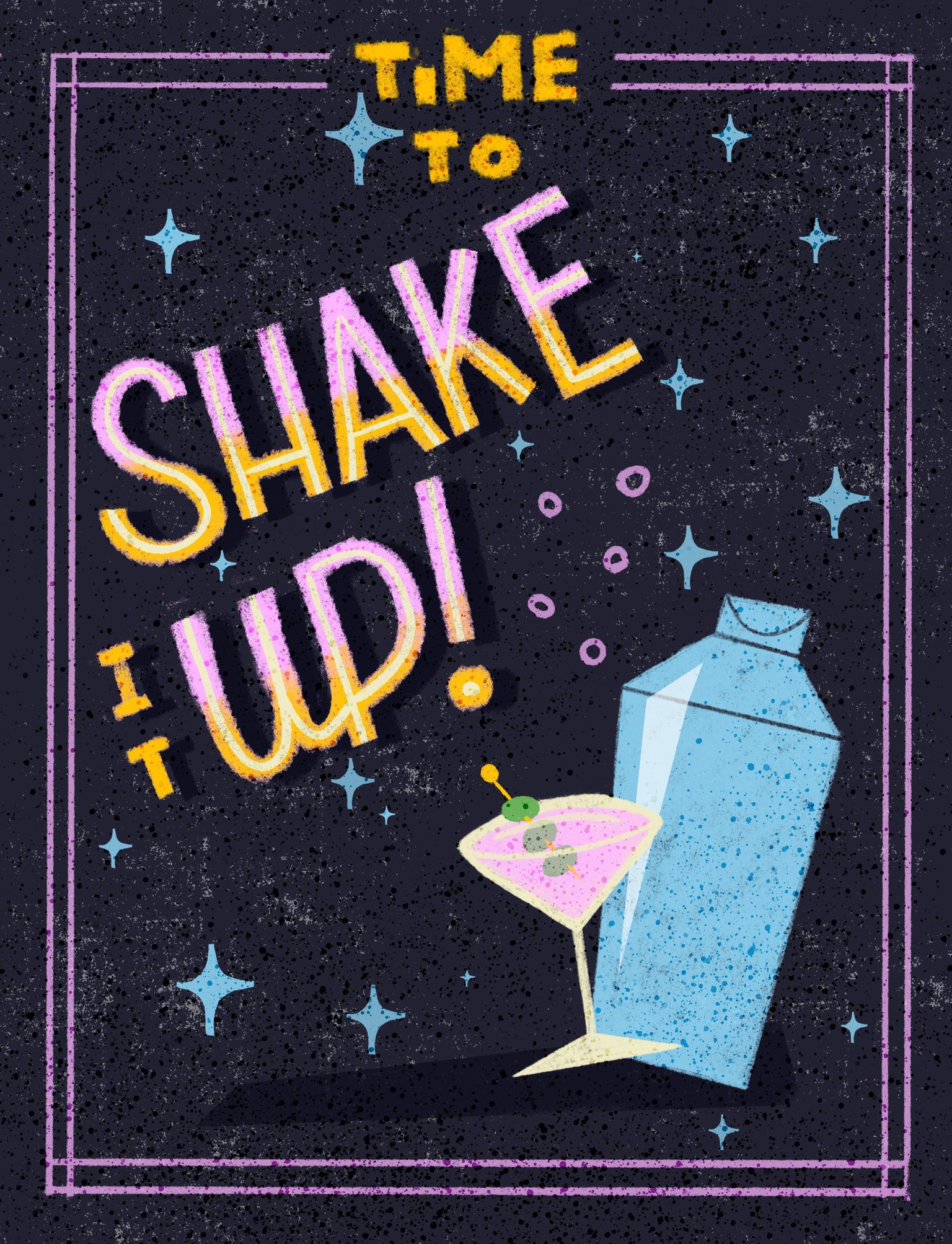 Lettering with Texture: Chalk Art in Procreate - image 1 - student project