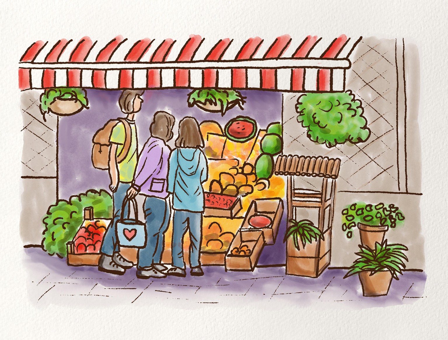 Market scene - image 1 - student project