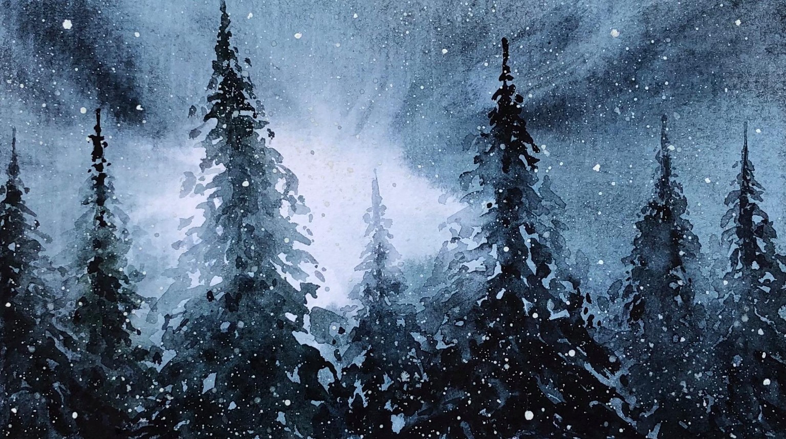 The mysterious backlit pines - image 2 - student project