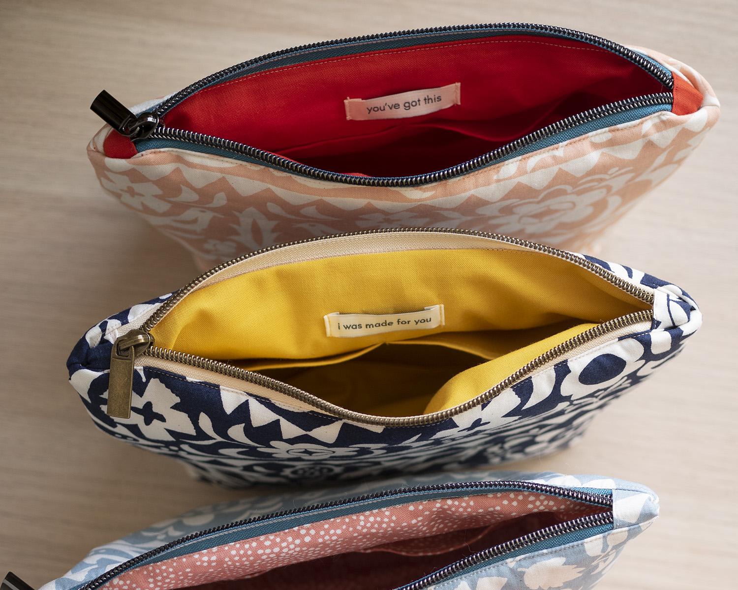 Sewing My First (and Second and Third and Fourth) Zippered Pouch - image 2 - student project