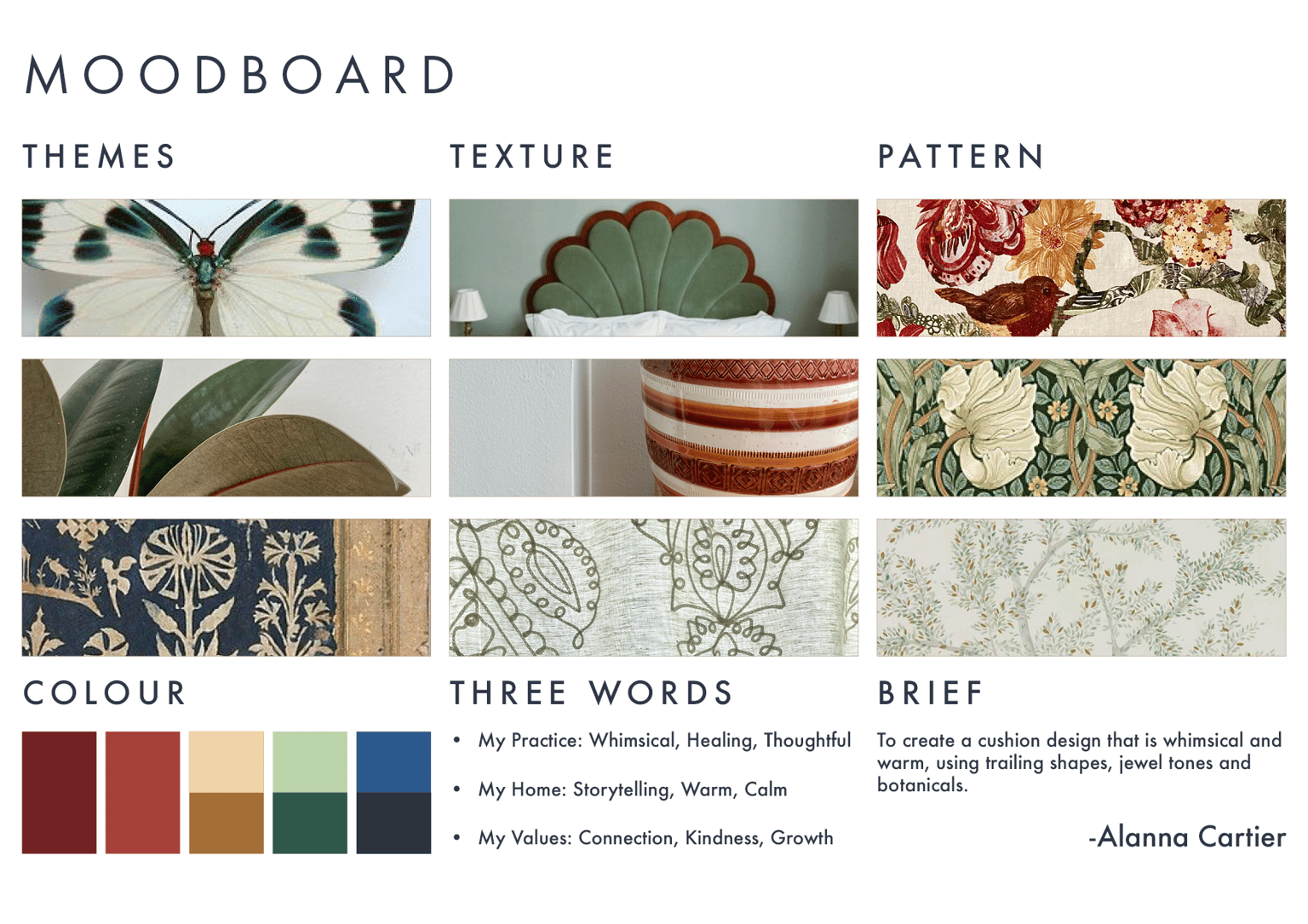 Botanical Cushion Cover - image 1 - student project