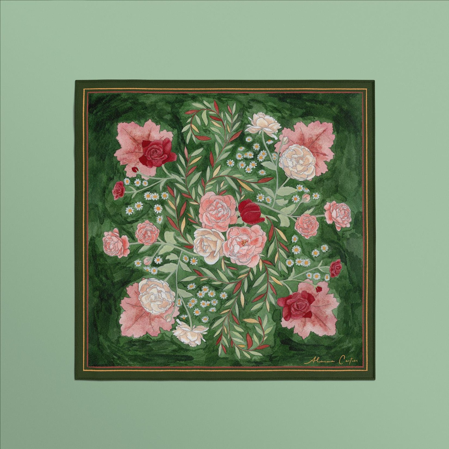Designing a Scarf of my Travels - image 3 - student project