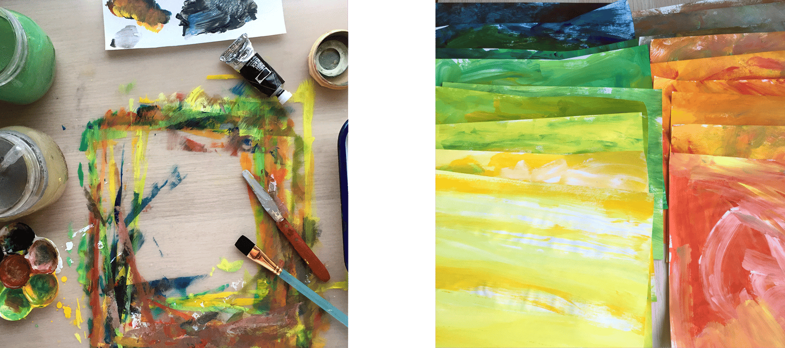 Collage with Painted Papers - image 1 - student project
