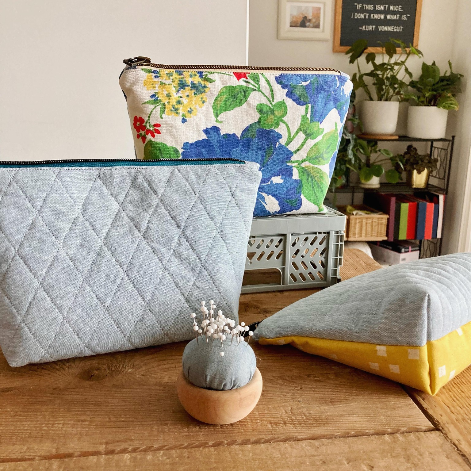 Sewing My First (and Second and Third and Fourth) Zippered Pouch - image 3 - student project