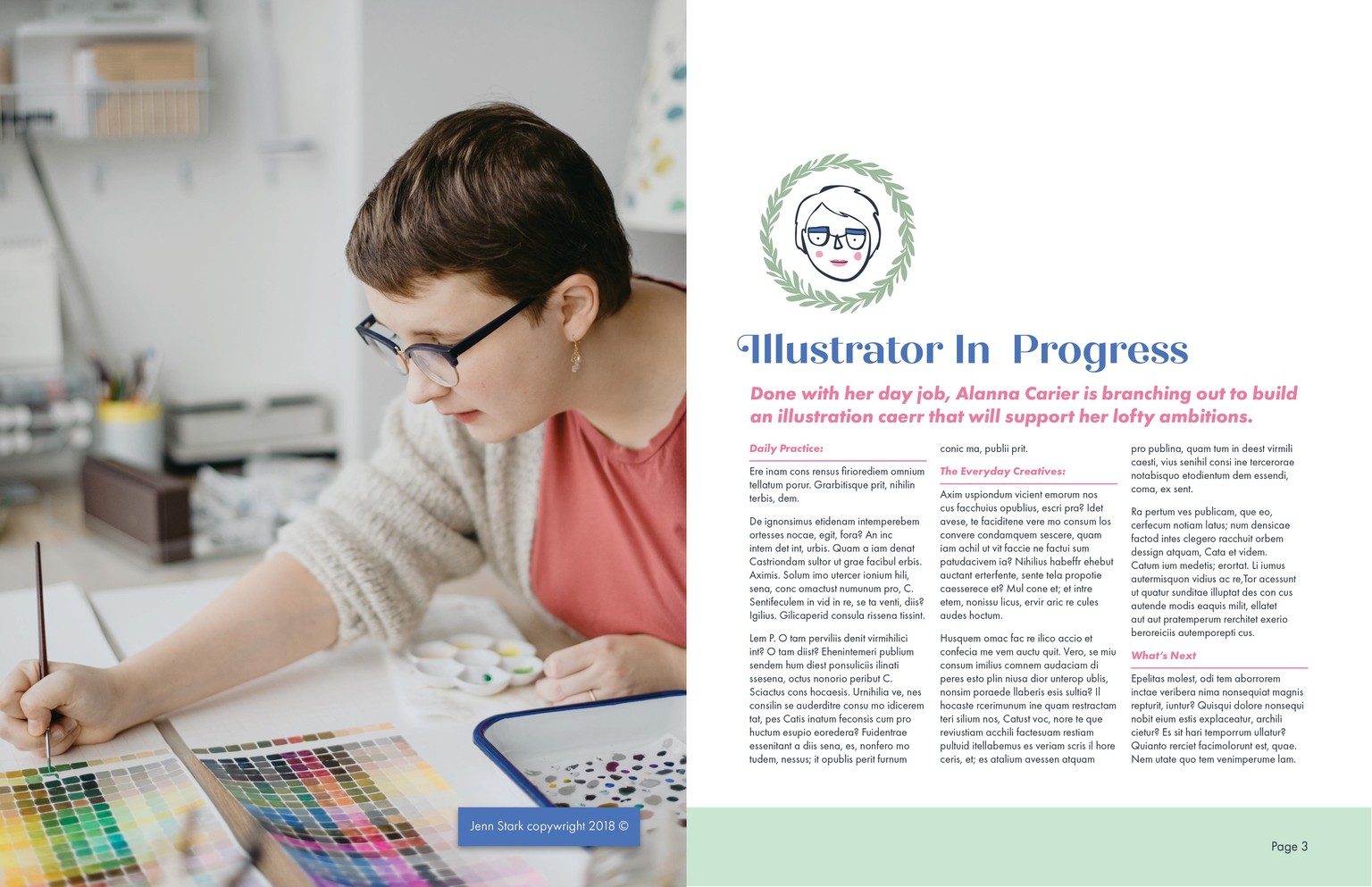 Learning InDesign - image 2 - student project
