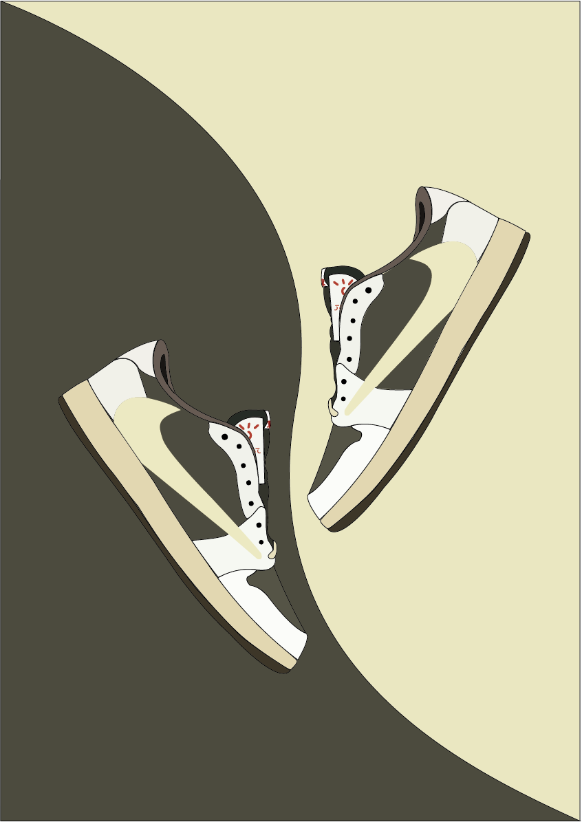 Poster of the Jordan 1 Low Travis Scott Reverse Mocha - image 1 - student project
