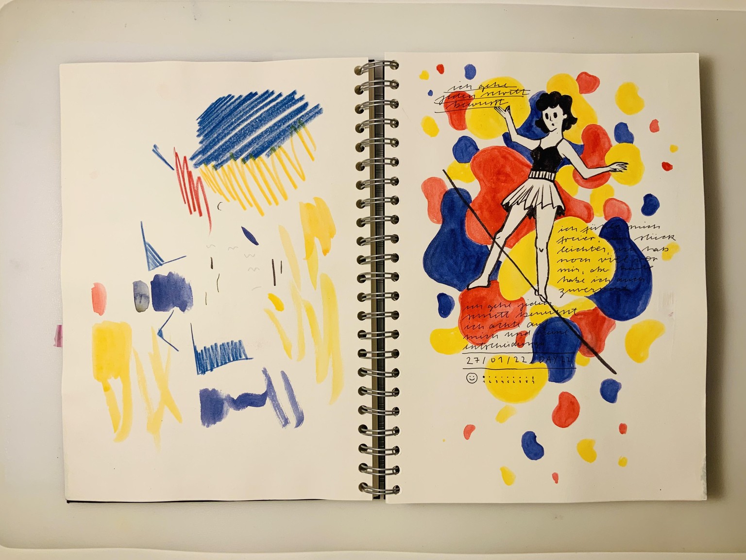 Daily Art Journal / 3 Color Code - image 1 - student project