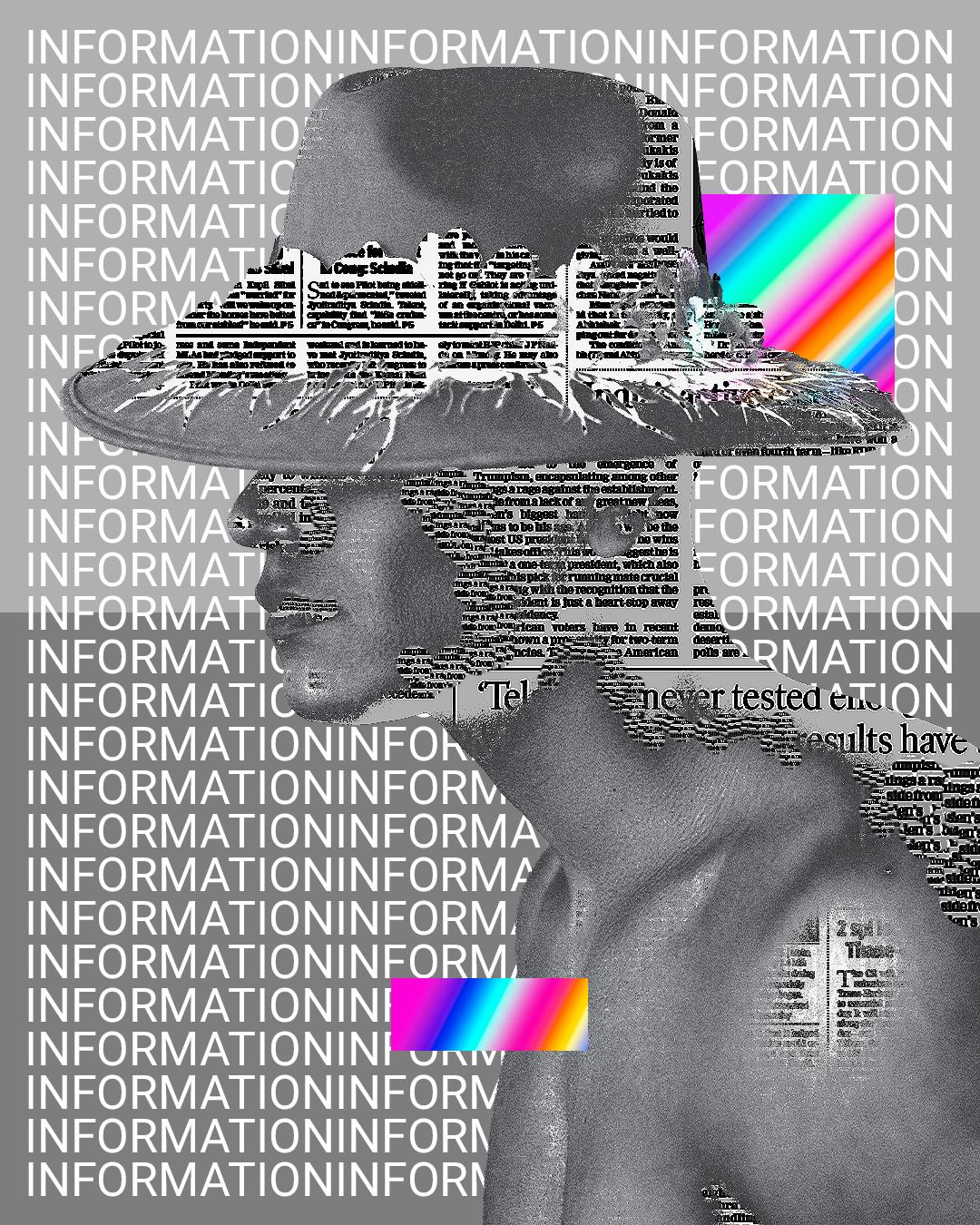 Experimental Poster - Newspaper Glitchy Art - Photoshop - image 1 - student project