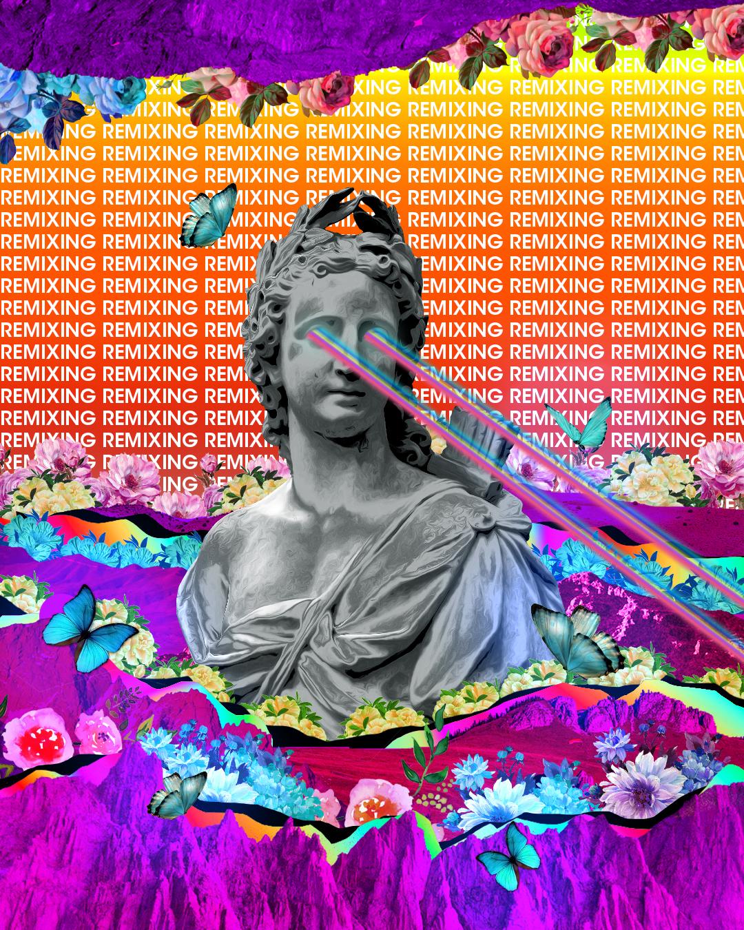 Iridescent Digital Collage Art - image 1 - student project