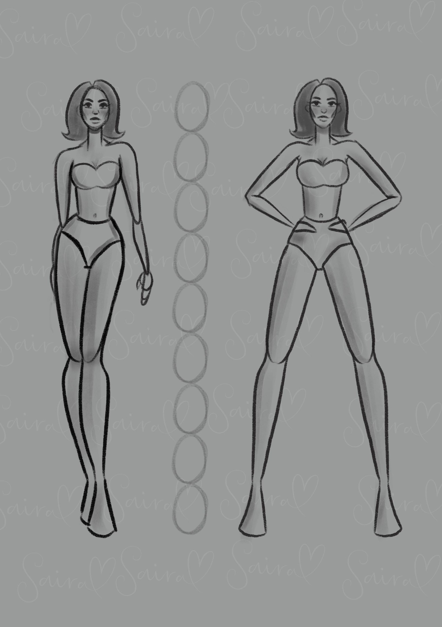 Figure drawing - Fashion illustration. - image 1 - student project