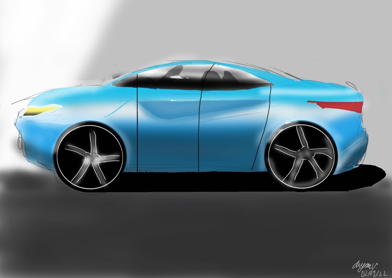 My Very First Car Render!!! - image 1 - student project