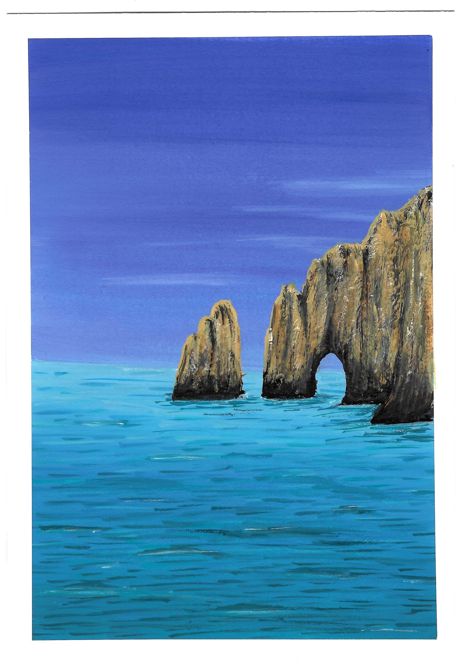 Gouache Seascape with Zaneena - image 1 - student project