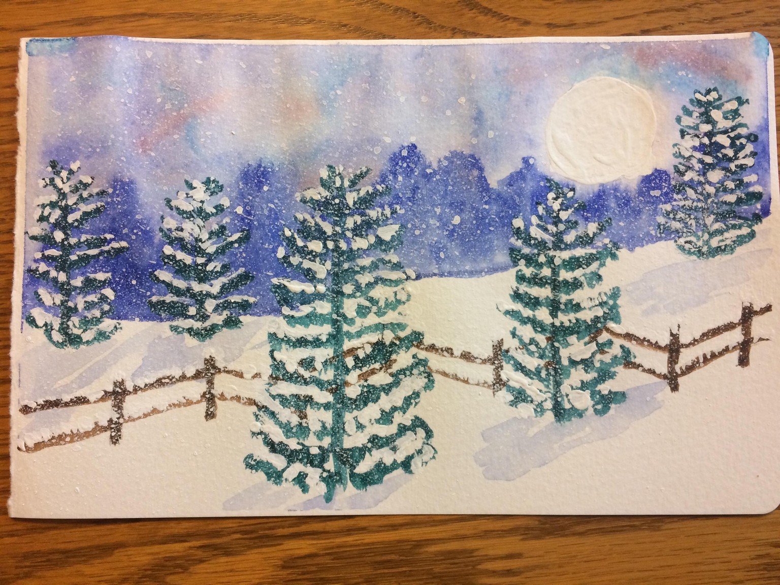 Wintery Moon - image 1 - student project