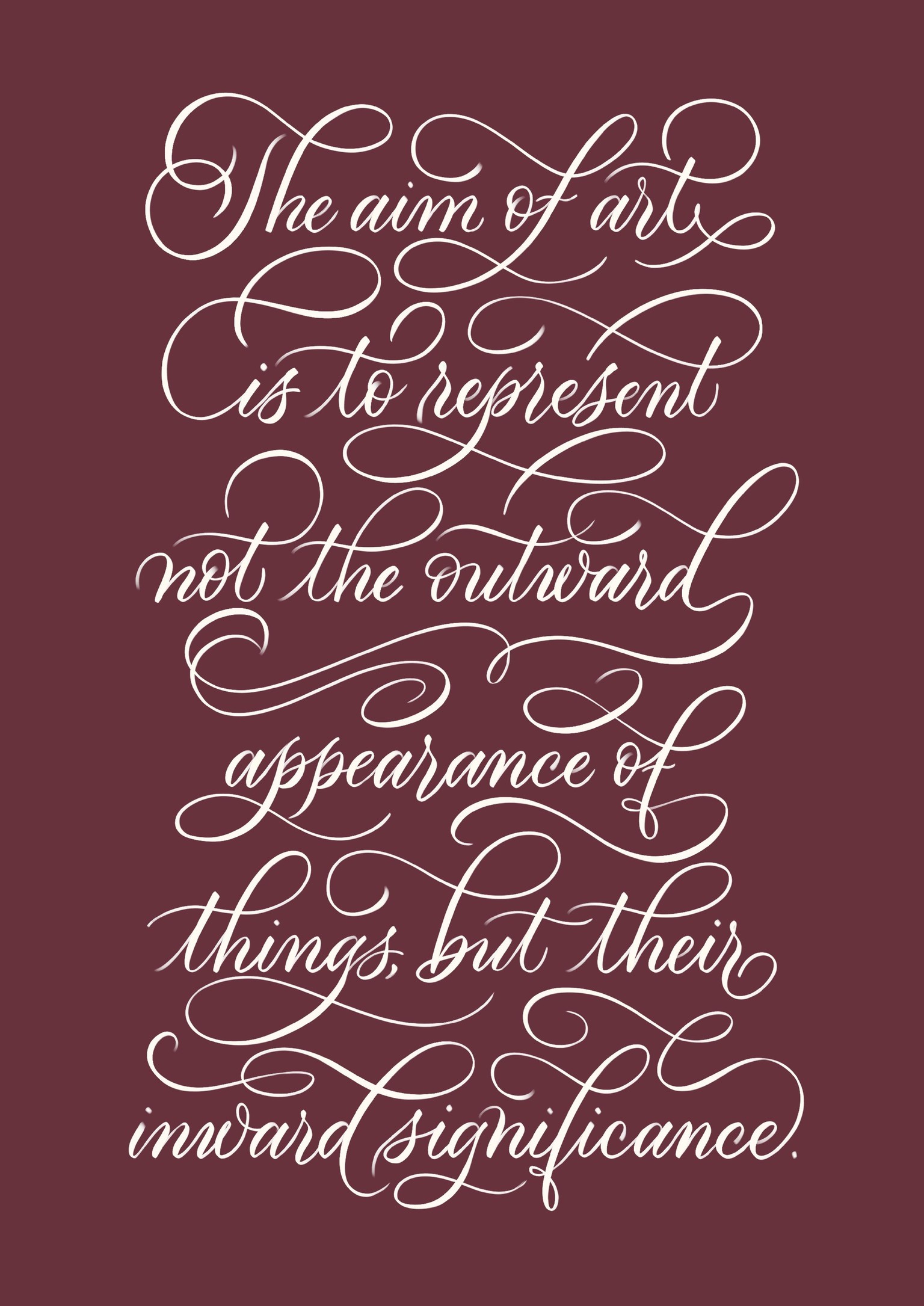 Brush Lettering Manuscript - image 1 - student project