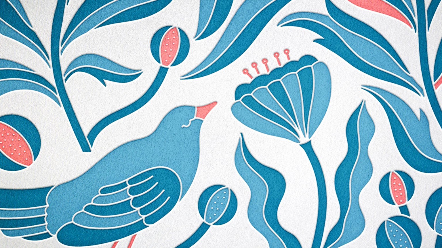 Bird illustration in 3-color letterpress - image 4 - student project