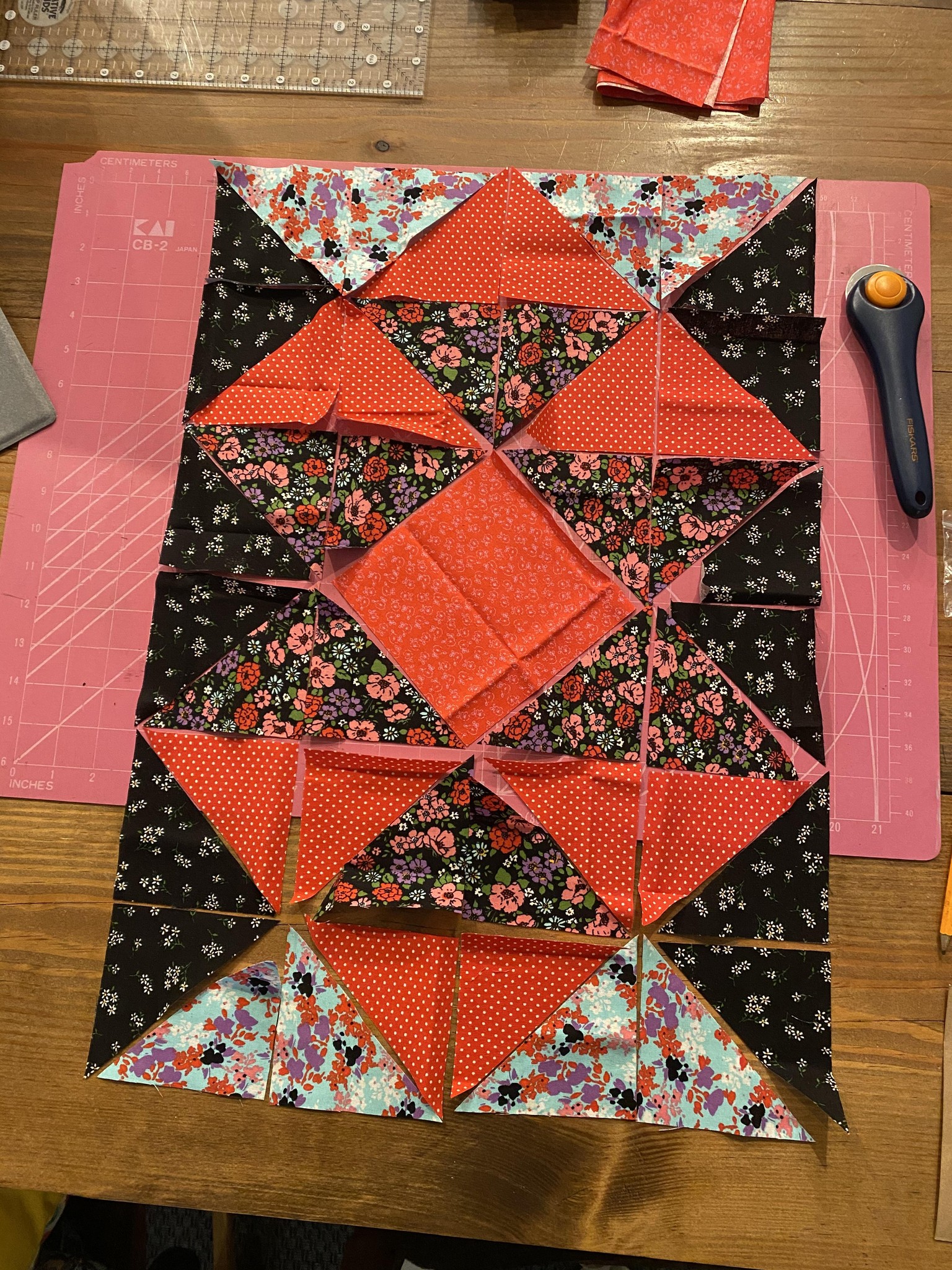 First quilting project - image 3 - student project