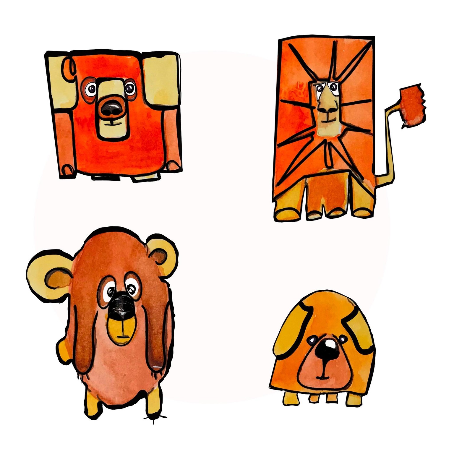 my oddly shaped animals - image 2 - student project