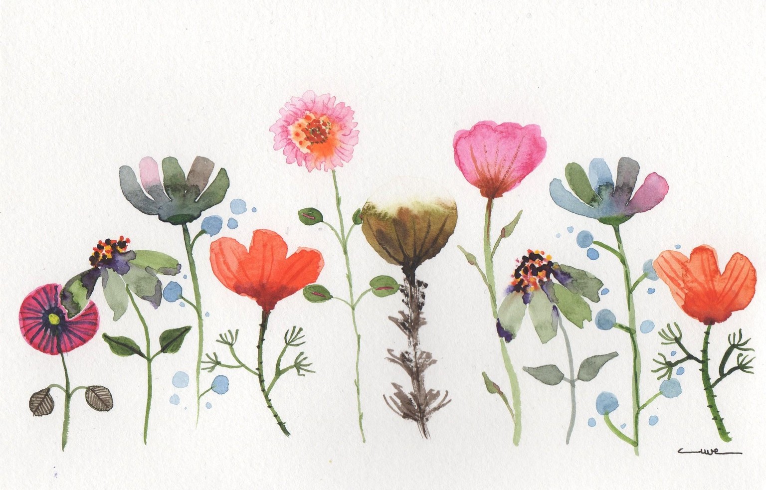 Modern Loose Florals - image 1 - student project