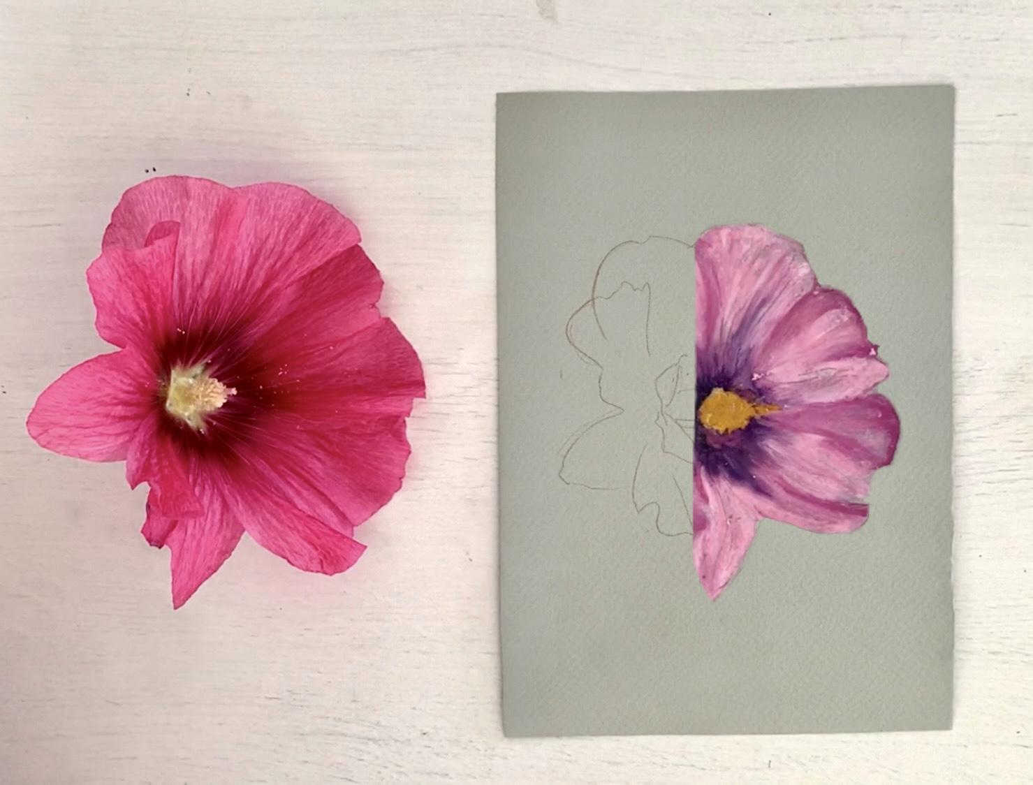 Oil pastel drawing - image 1 - student project
