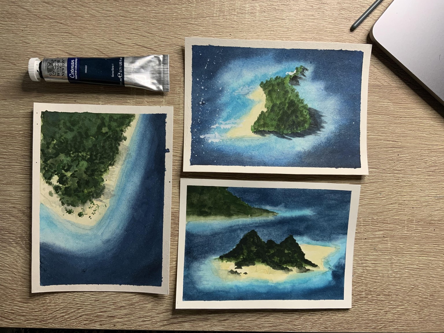 9 Watercolor Oceanscapes - image 3 - student project