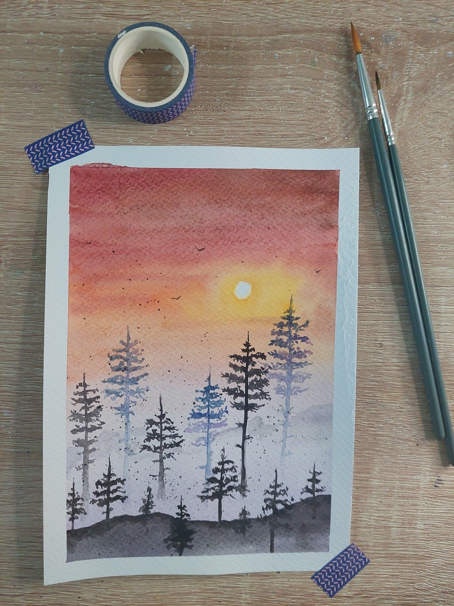 Skies, Mountains, Lakes & Trees w/ Sukrutha - image 3 - student project