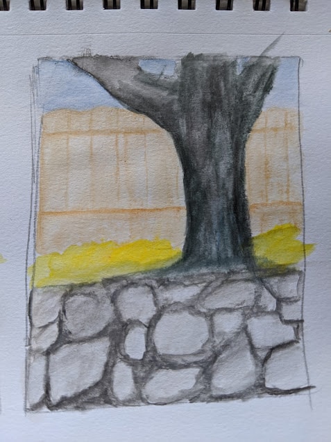 quick backyard sketch - image 1 - student project