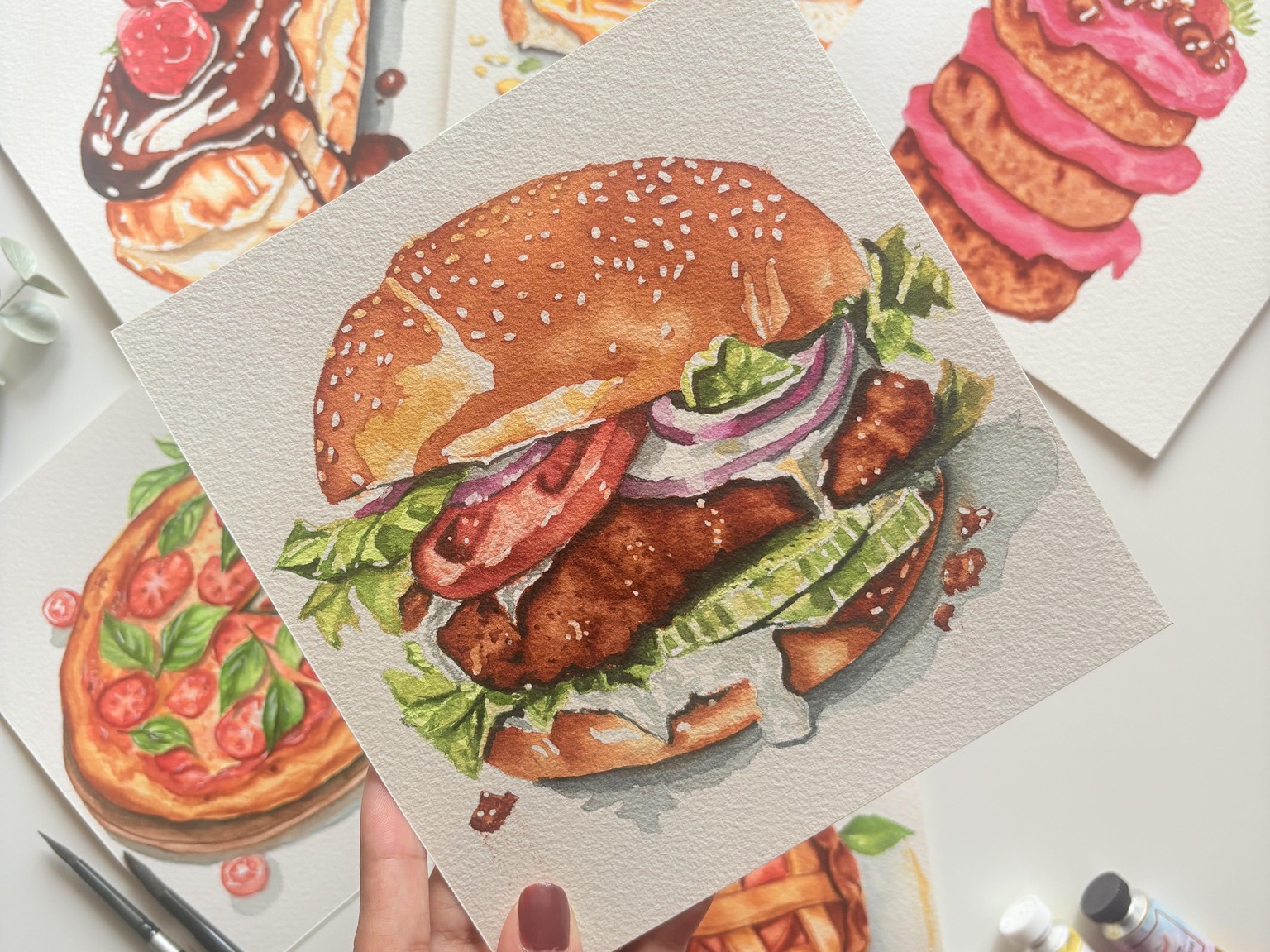 Food Illustrations with Watercolors - image 4 - student project