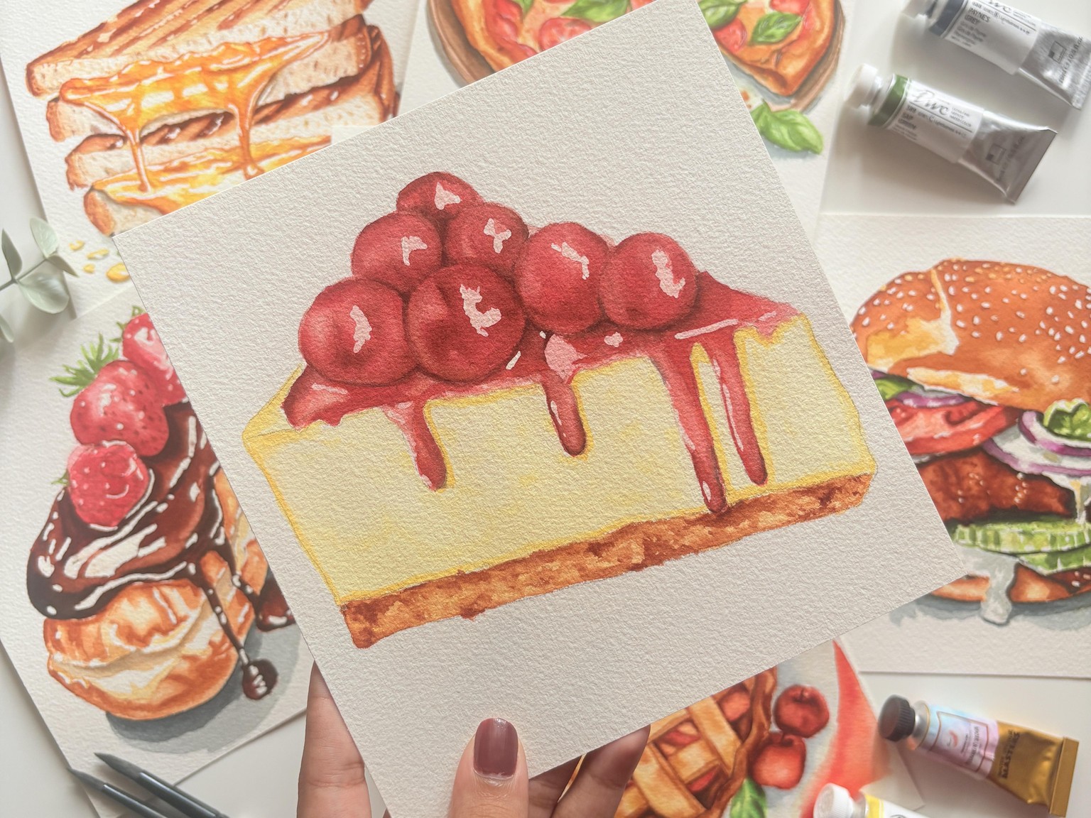 Food Illustrations with Watercolors - image 8 - student project