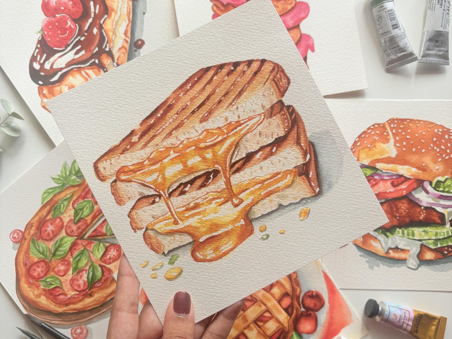 Food Illustrations with Watercolors - image 5 - student project