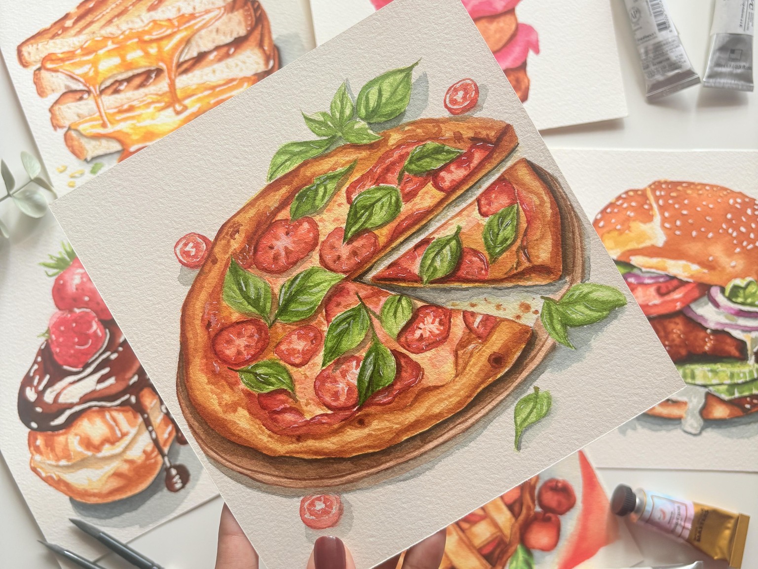 Food Illustrations with Watercolors - image 7 - student project