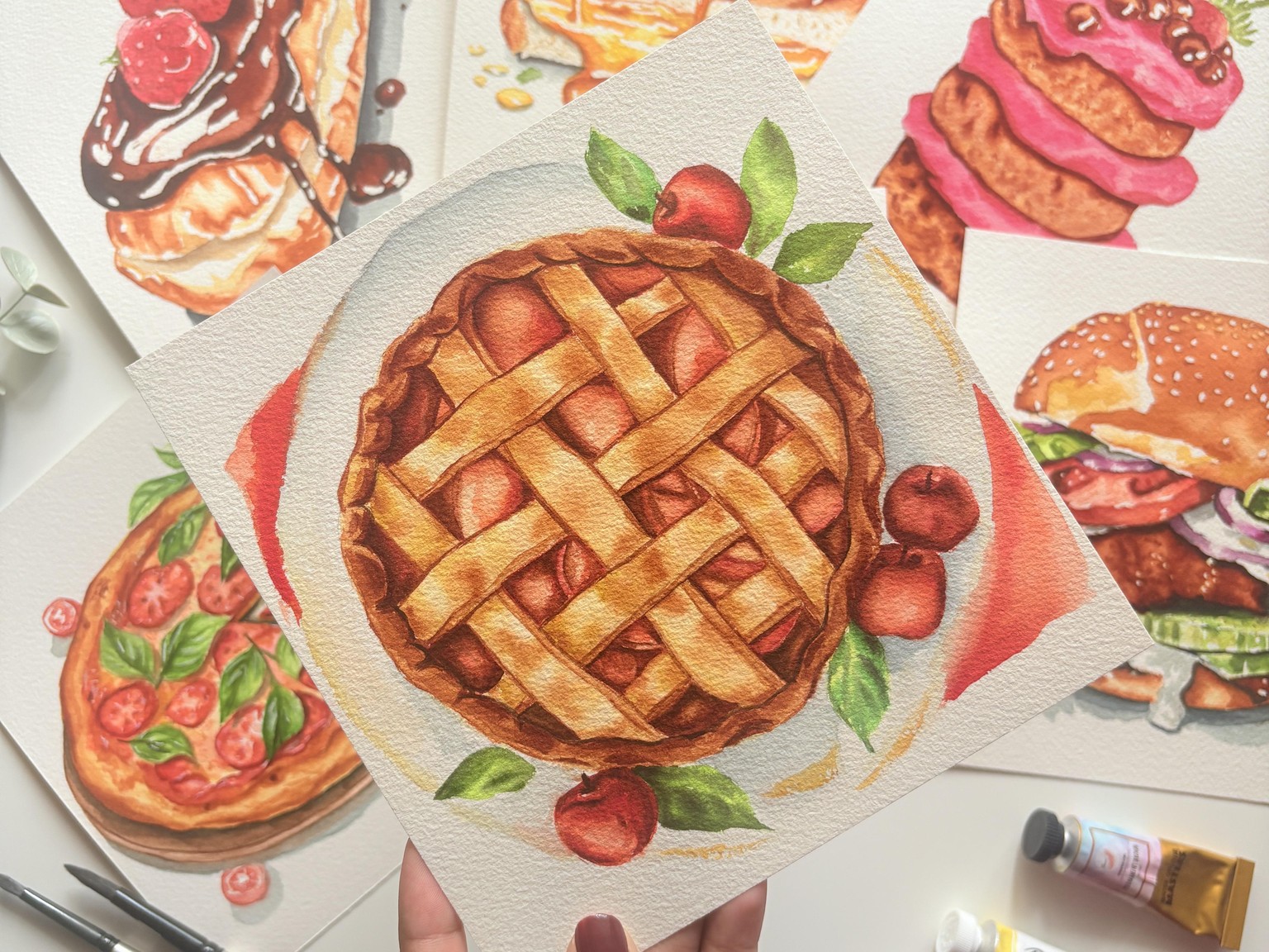 Food Illustrations with Watercolors - image 2 - student project
