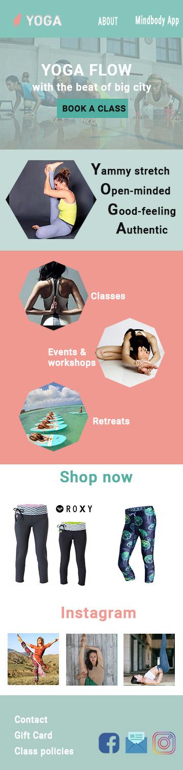 Yoga website - image 2 - student project