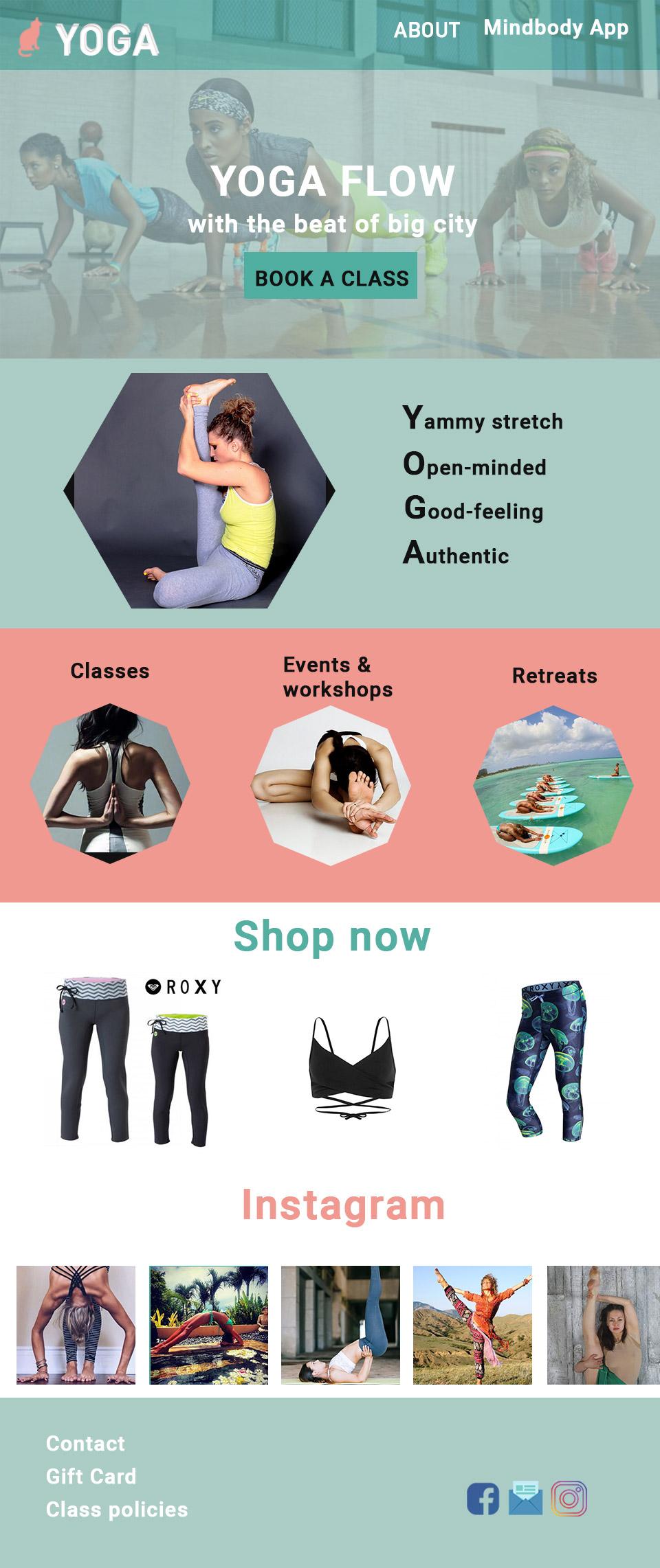 Yoga website - image 1 - student project