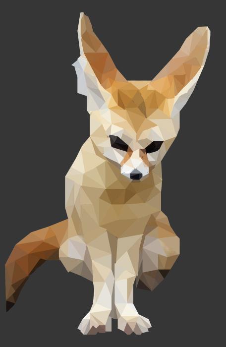 Low Poly Fox  - image 2 - student project
