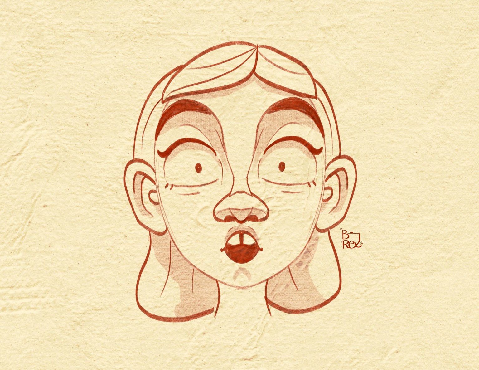 Drawing simmetry faces - image 2 - student project