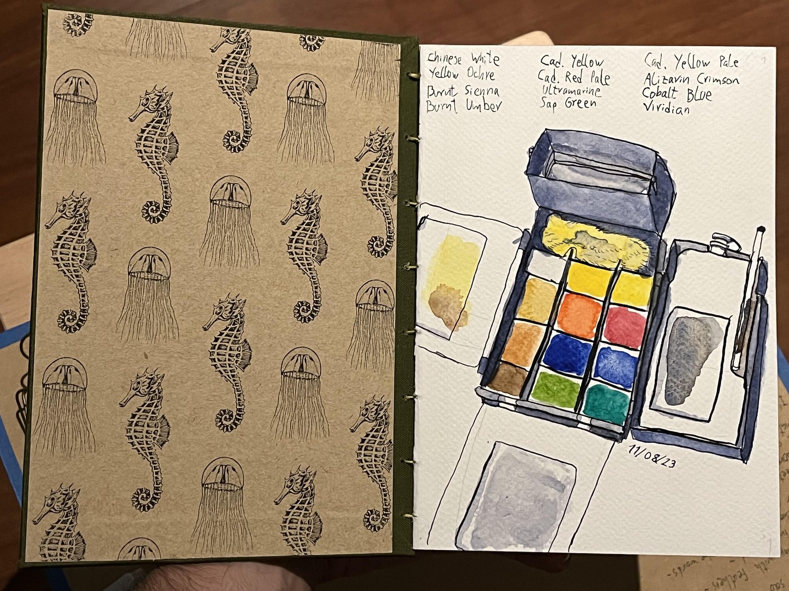 Watercolour white+tan sketchbook - image 3 - student project