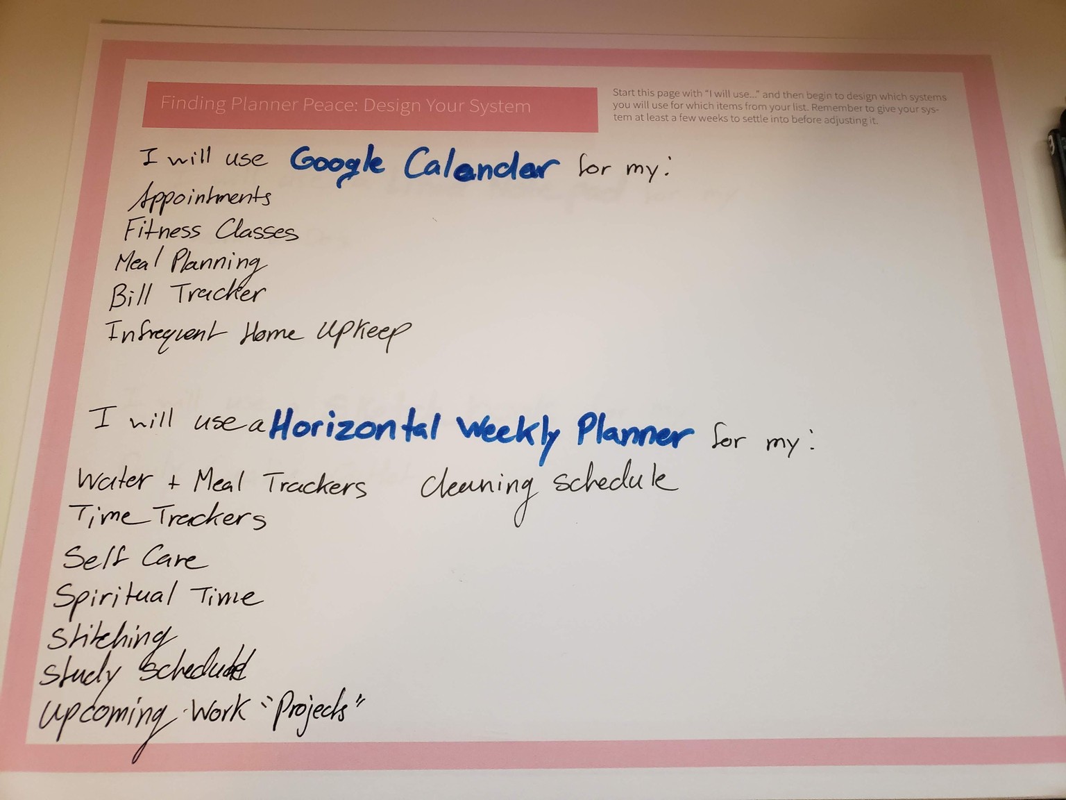 Finding My Planner Peace - image 4 - student project