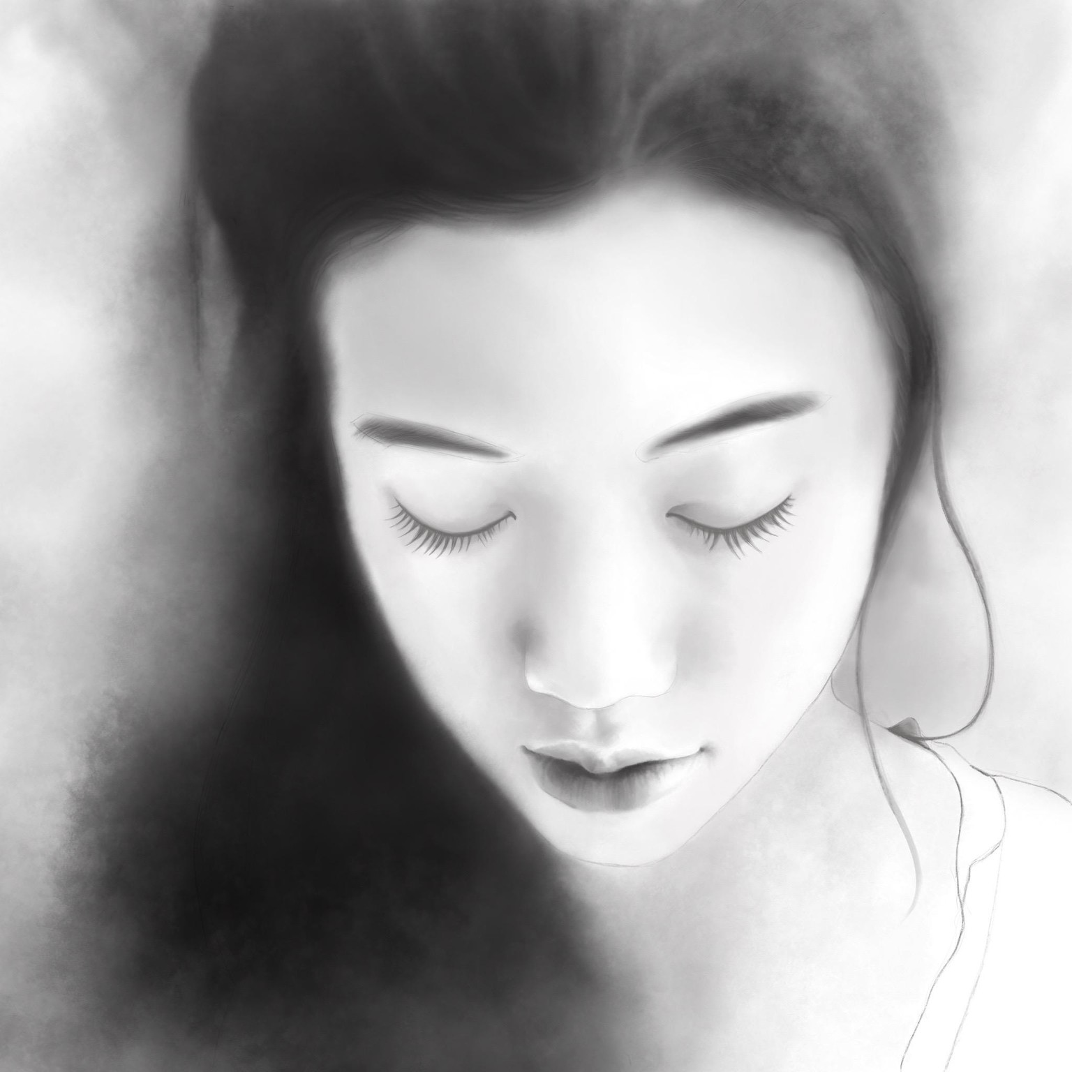 A Realistic Portrait Created in Procreate - image 1 - student project