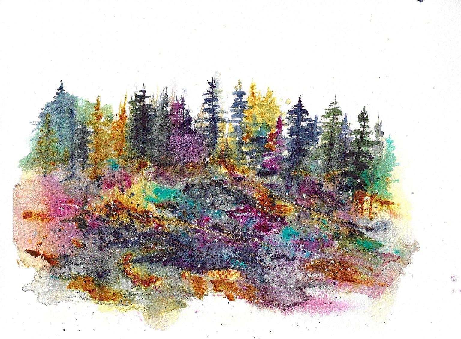 Palette Knife Watercolor Fun - image 2 - student project