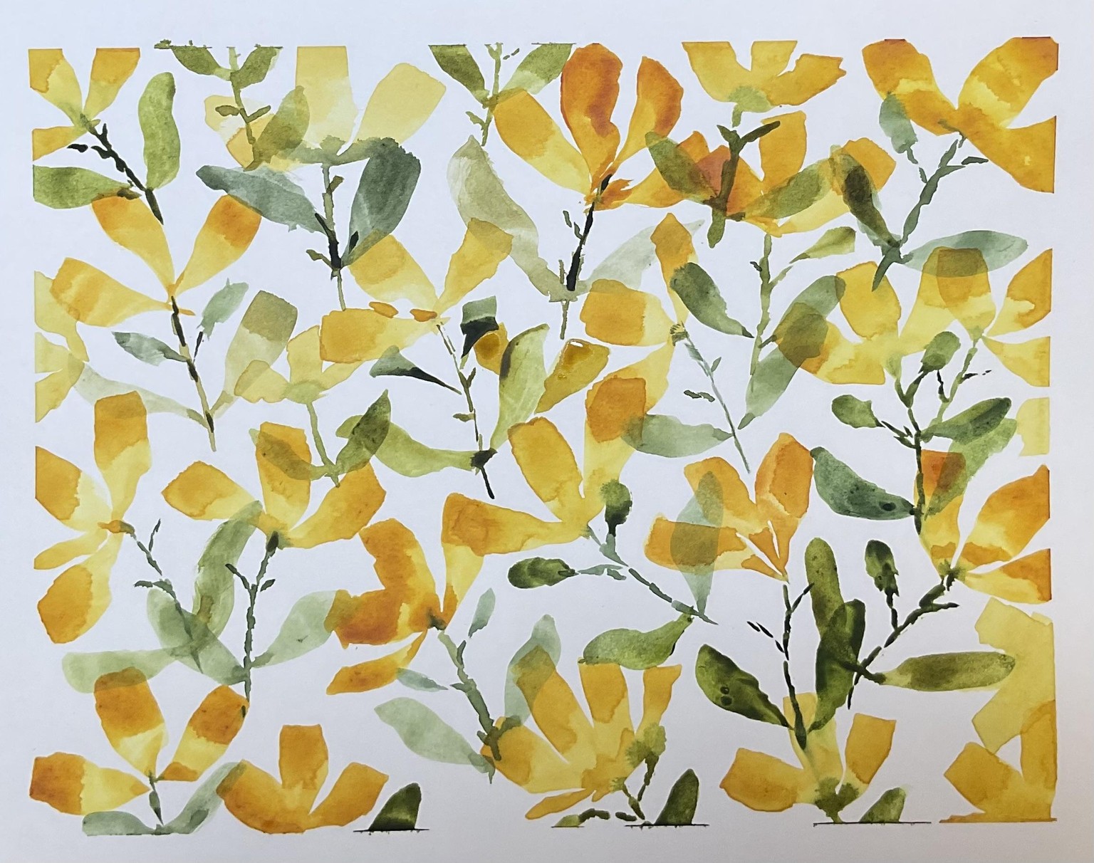 Loose Flower watercolor theory - image 1 - student project