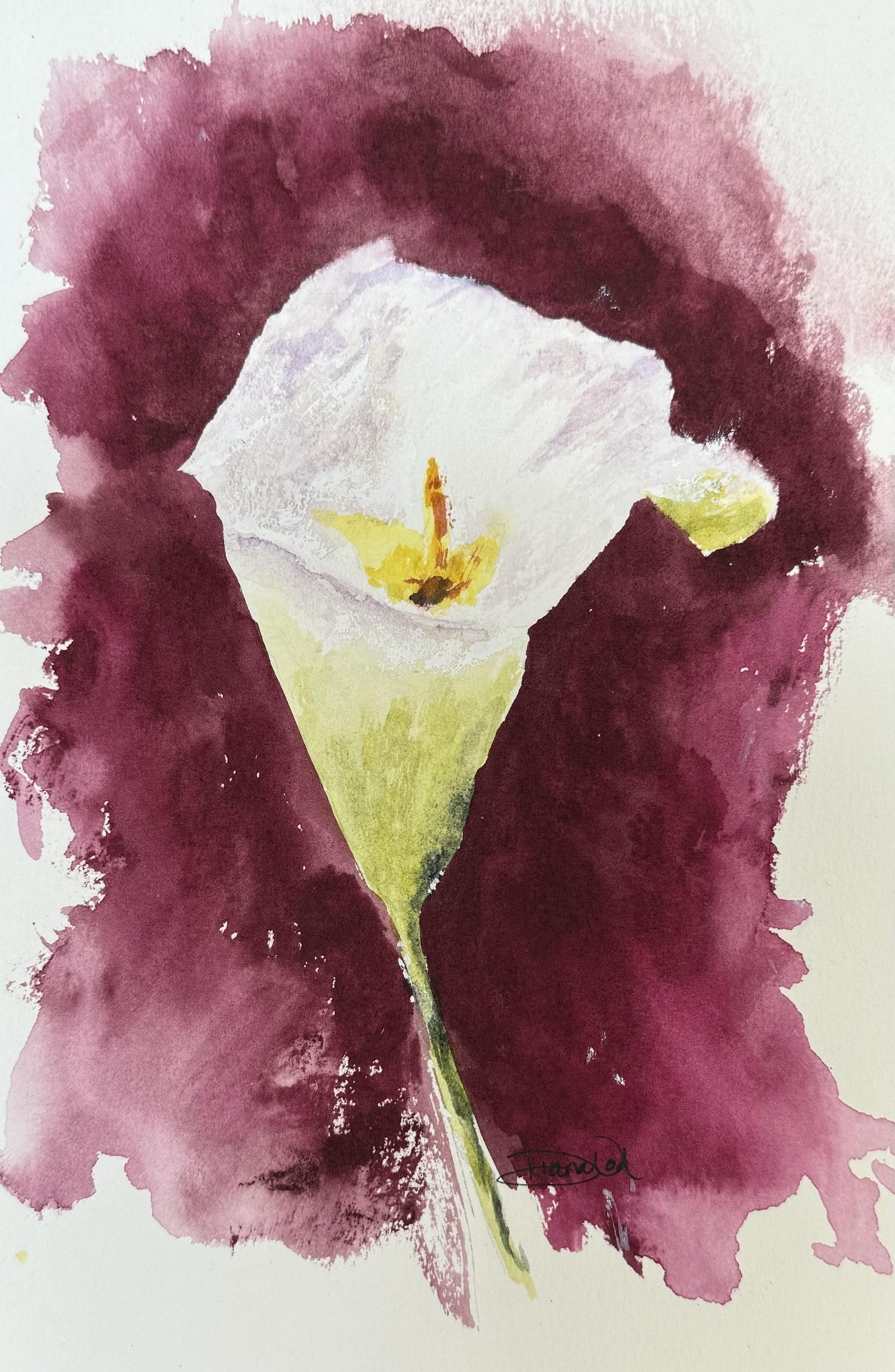Expressive Watercolor Flowers - image 4 - student project