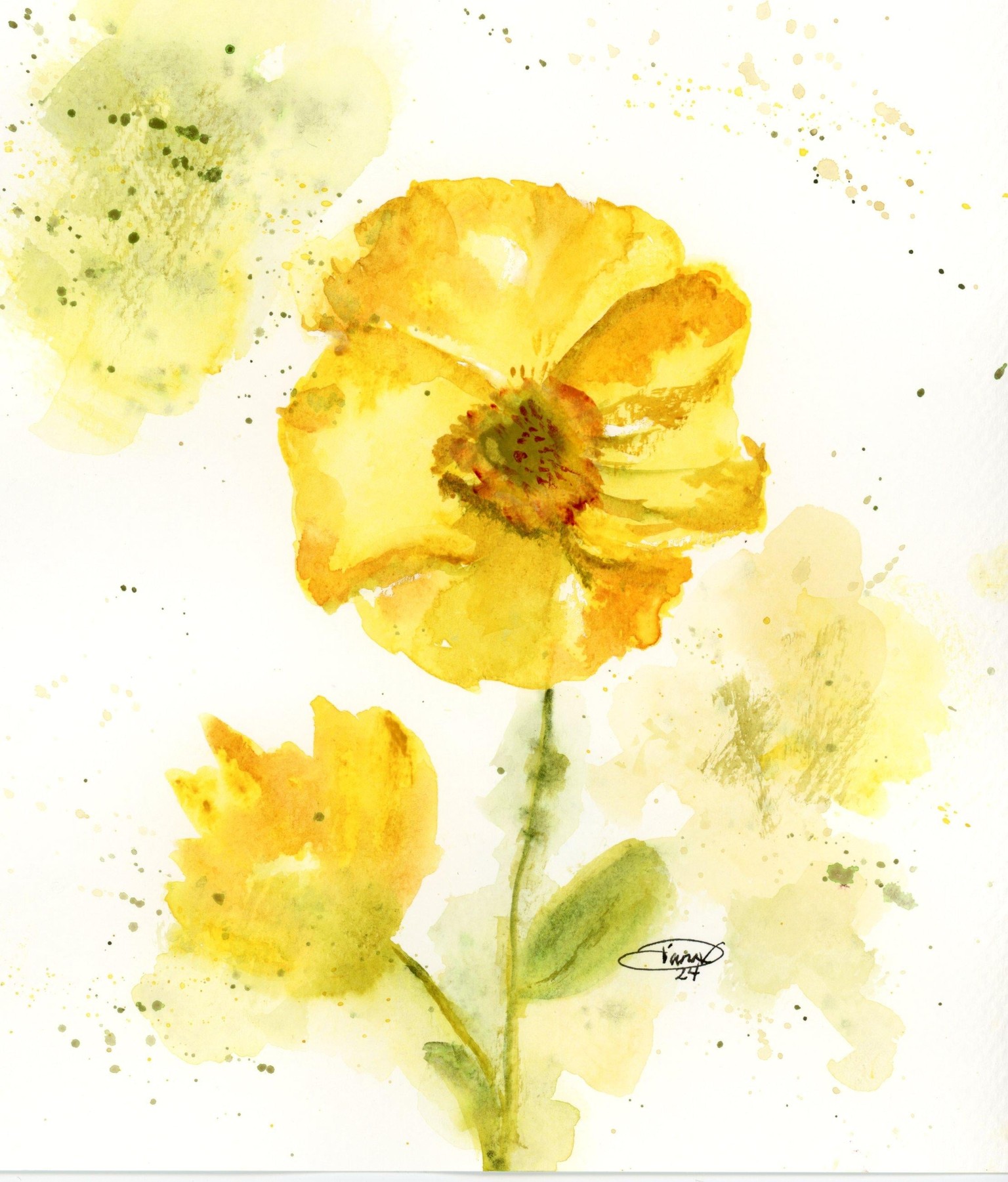Assortment of Wildflowers in Watercolor - image 4 - student project
