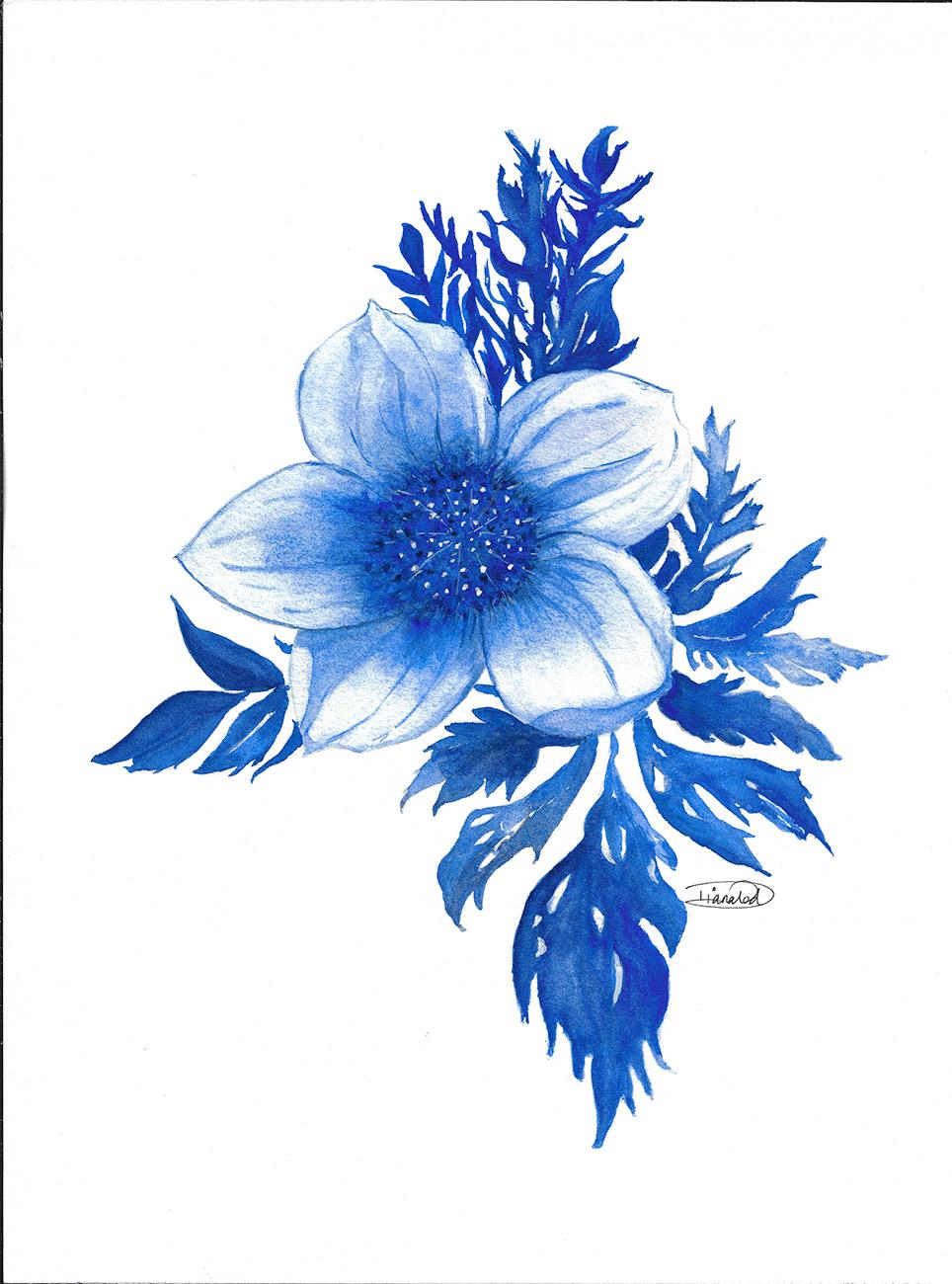 Blue Flower - image 1 - student project
