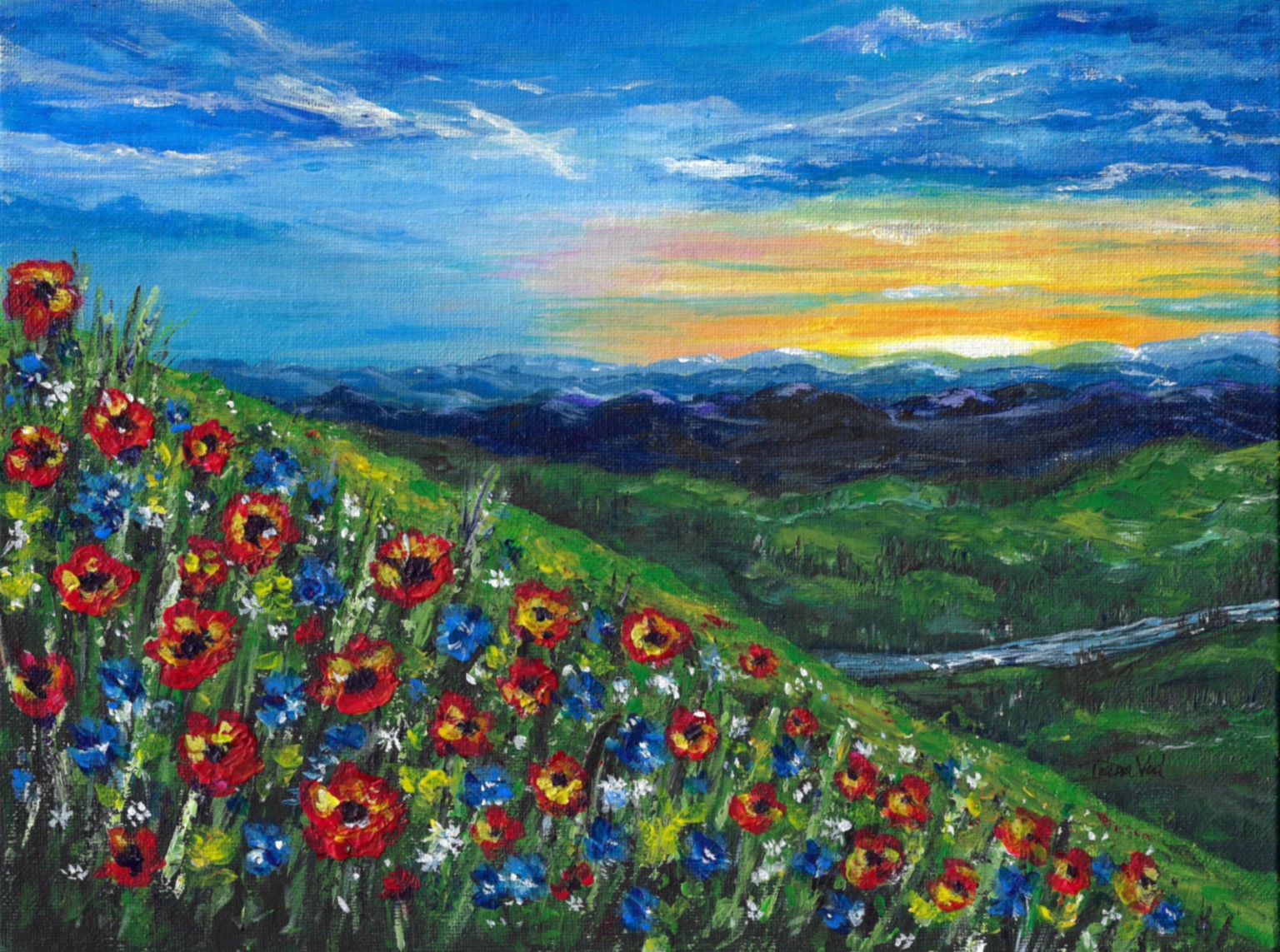 Wildflower Landscape Vista - image 1 - student project
