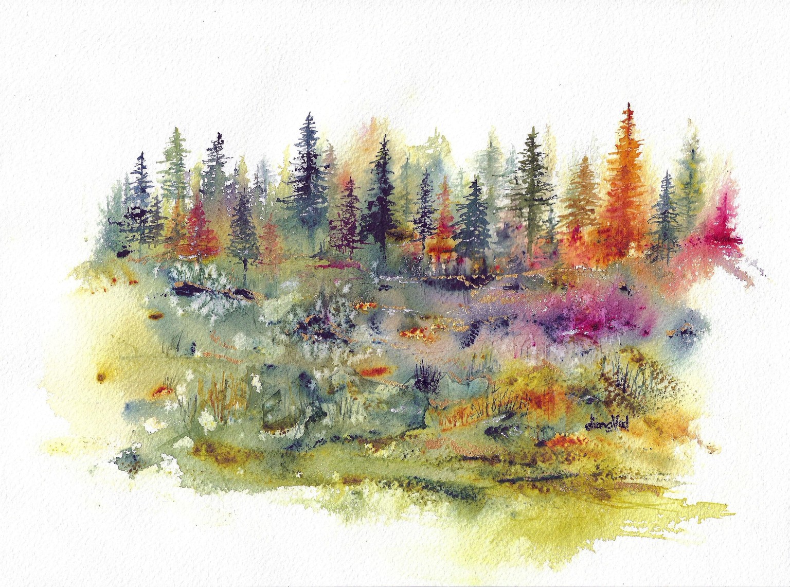 Palette Knife Watercolor Fun - image 1 - student project