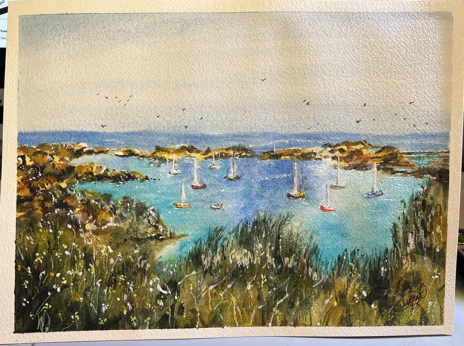 Coastal Normandy in Watercolor - image 1 - student project