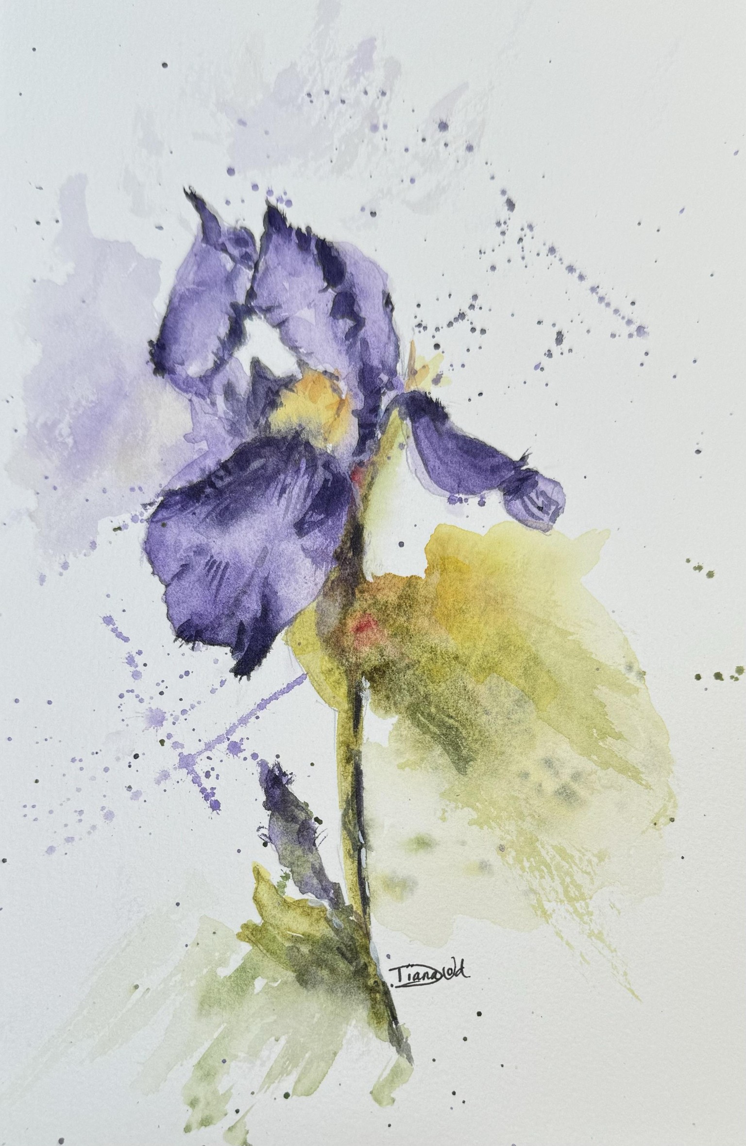 Expressive Watercolor Flowers - image 3 - student project